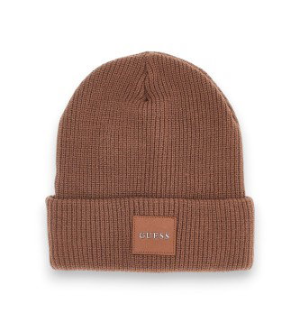 Gorro de punto marrón