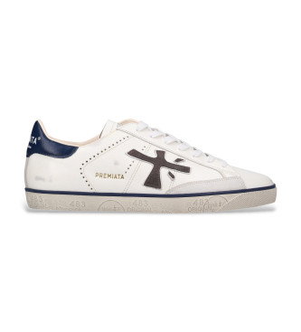 Zapatillas de piel Steven blanco