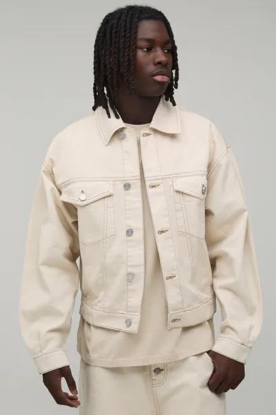 Oversized Boxy Denim Co-Ord Jacket