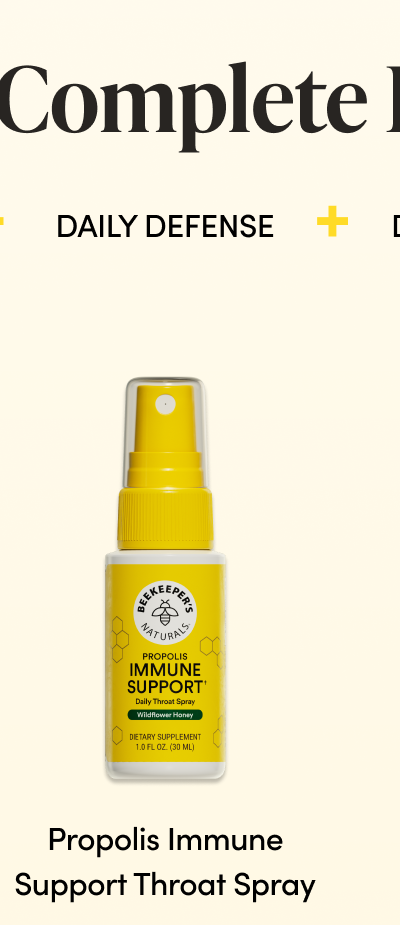 Complete    DAILY DEFENSE + Propolis Immune Support Throat Spray