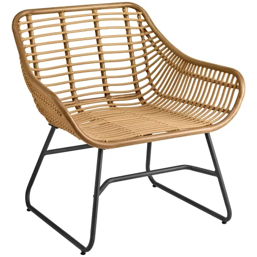 Outdoor Lounge Sessel Tomeo Bambus-Look