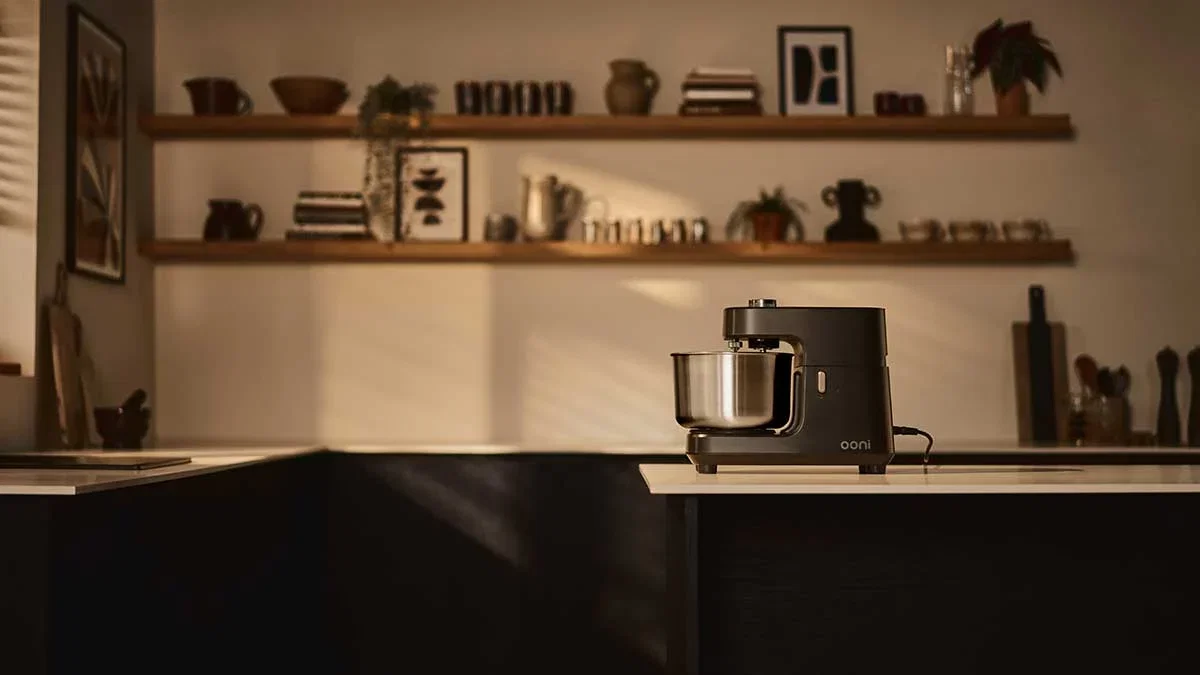 Ooni Halo Core sitting on a kitchen work surface.