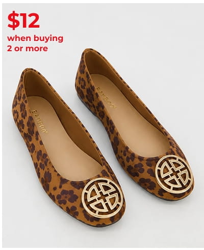 Shop Geometric Pendant Ballet Flats