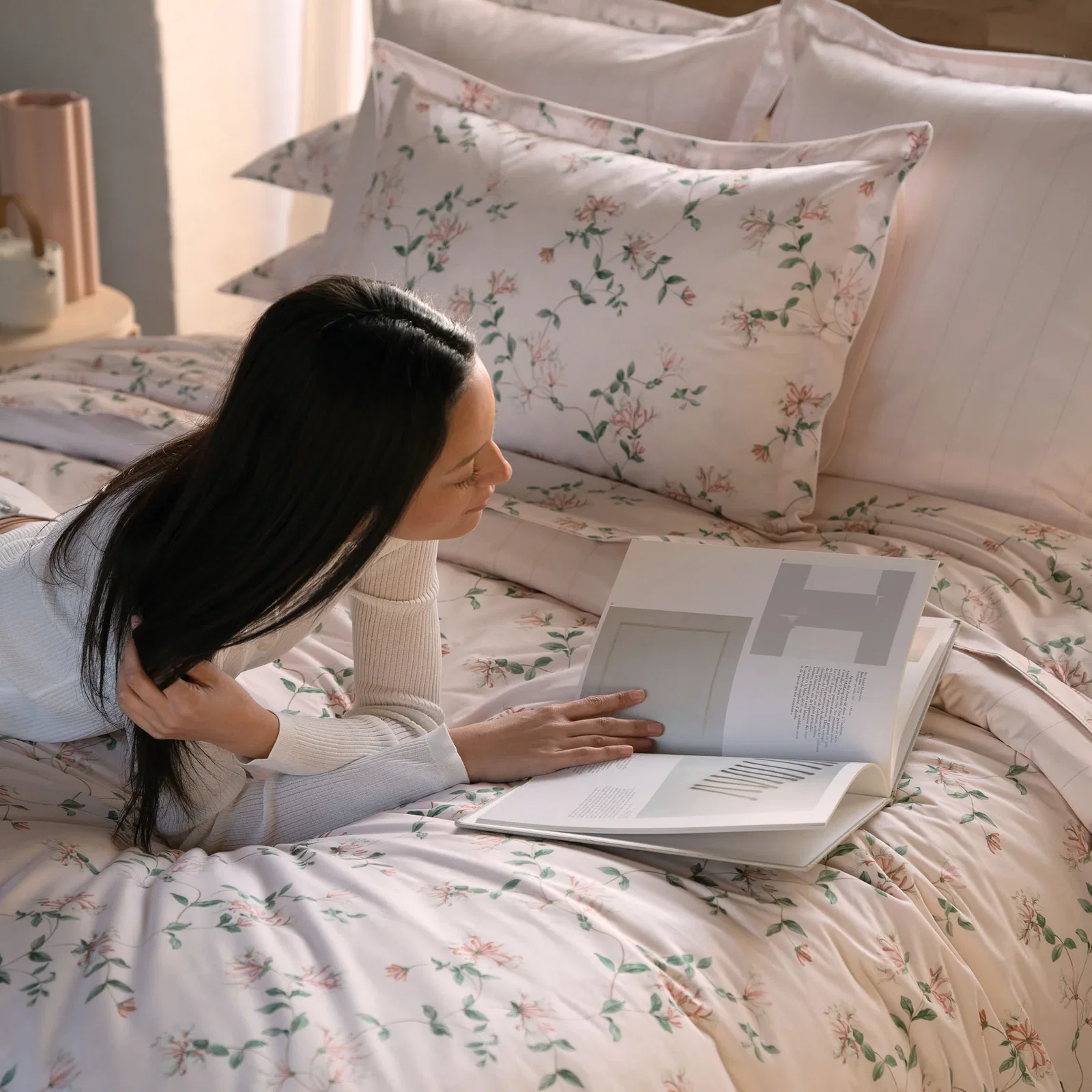 Anne de Solène Nature 100% Organic Cotton Percale Flat Sheet