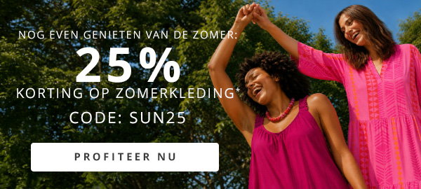 25% korting op zomerkleding