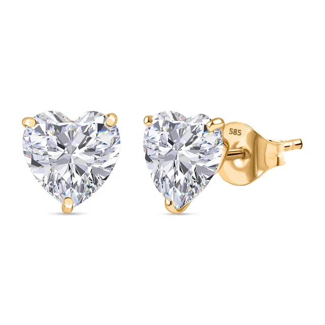 Moissanit Ohrringe 585 Gold