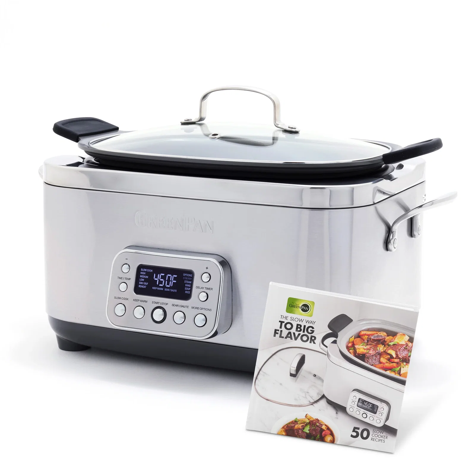 Image of Elite 14-in-1 6-Quart Slow Cooker | Premiere Stainless Steel