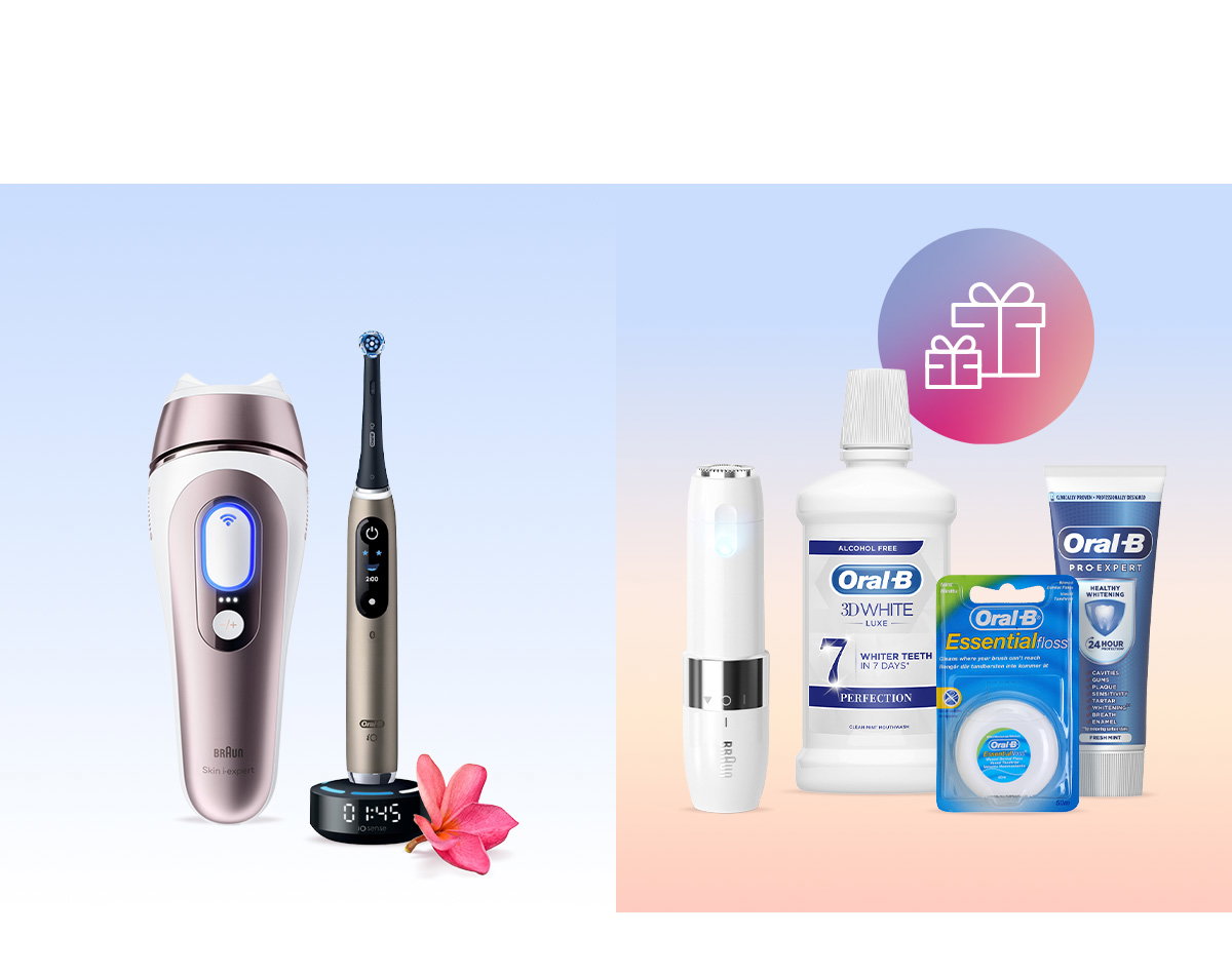 Consigue hasta 2 regalos de Oral-B y Braun por tu compra