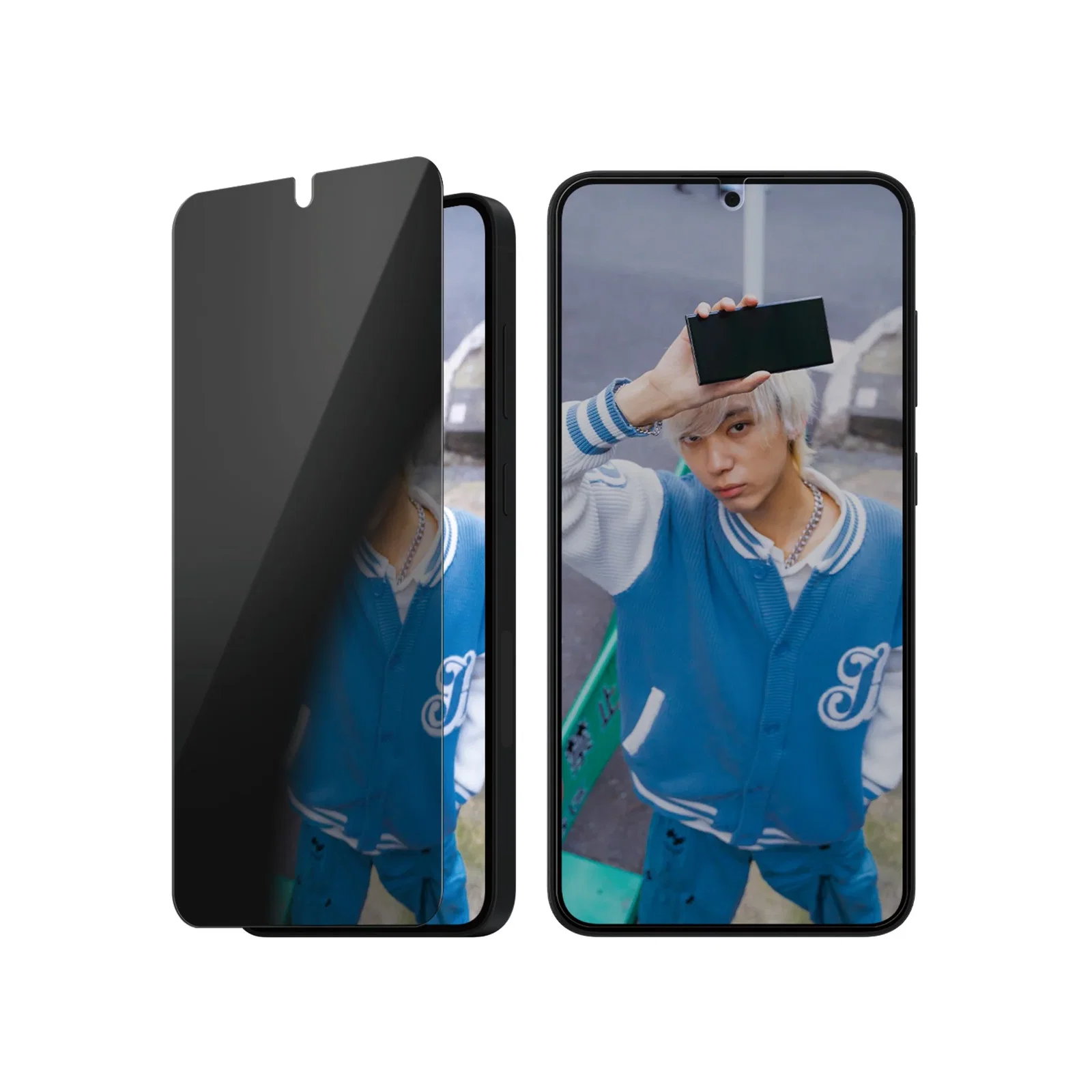Image of PanzerGlass® 2-Way Privacy Screen Protector Samsung Galaxy S25+ | S24+ | Ultra-Wide Fit