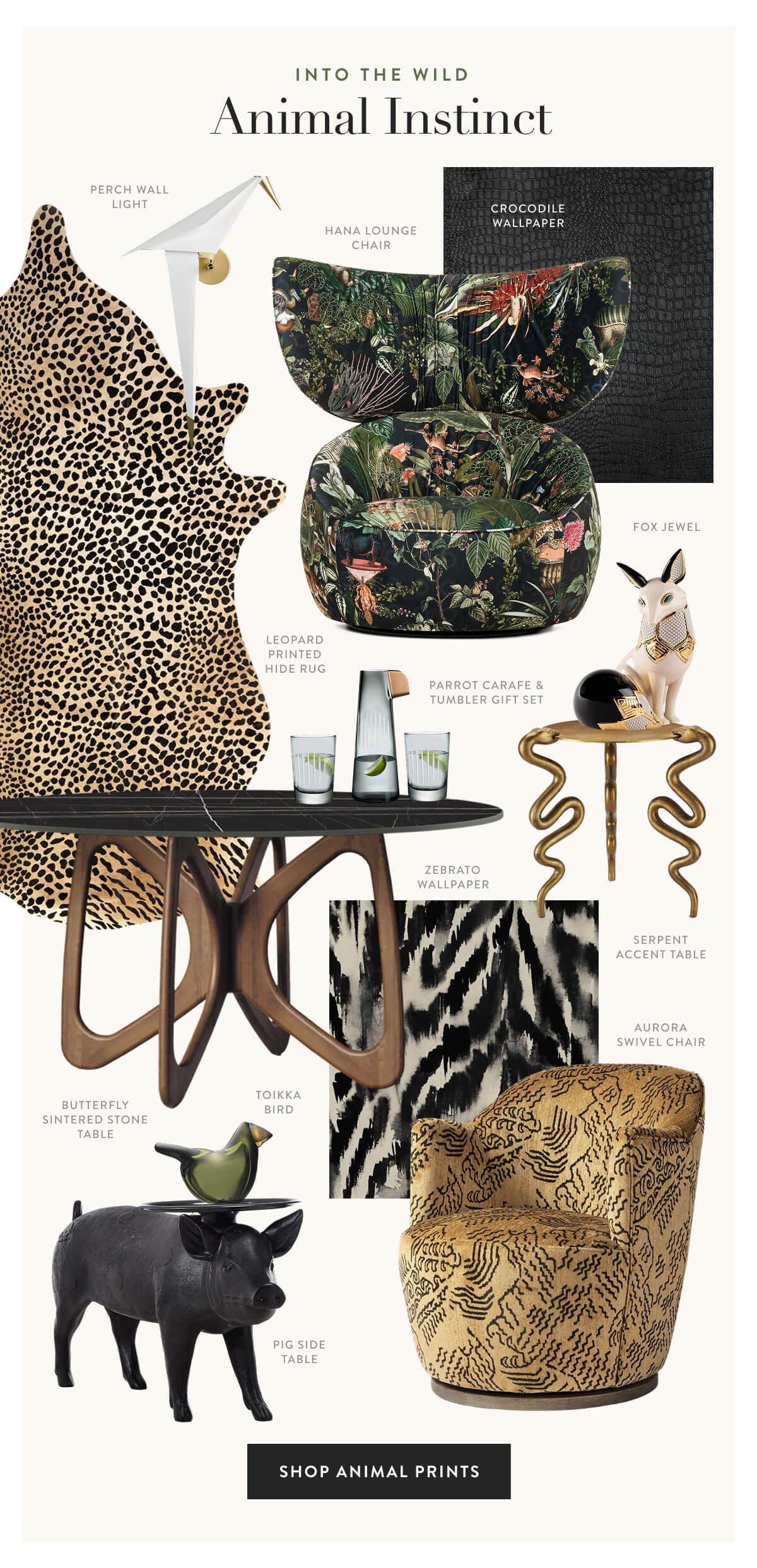 Into the Wild: Animal Instinct. Shop Animal Prints.