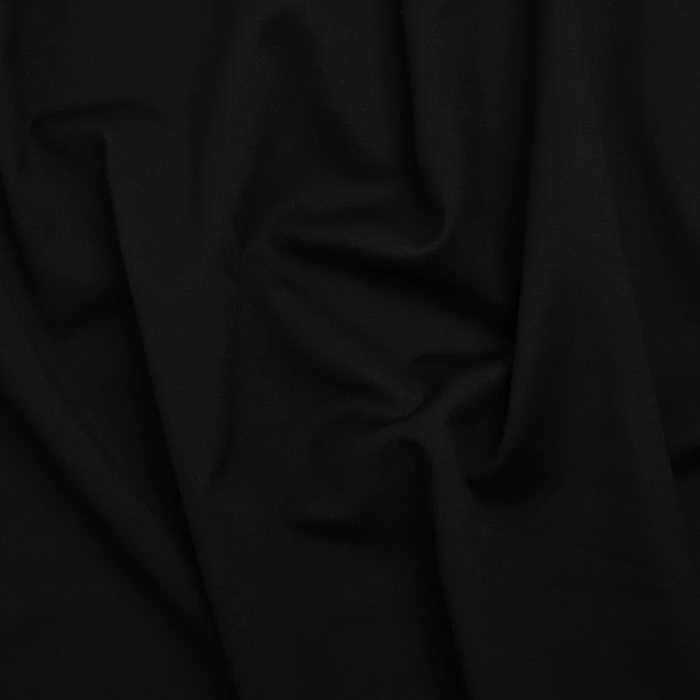 Image of Wool Twill Suiting - Black - Deadstock
