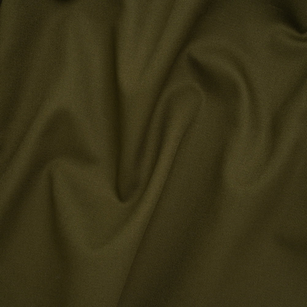 Image of Organic Cotton Twill - Olive - Stratton Collection
