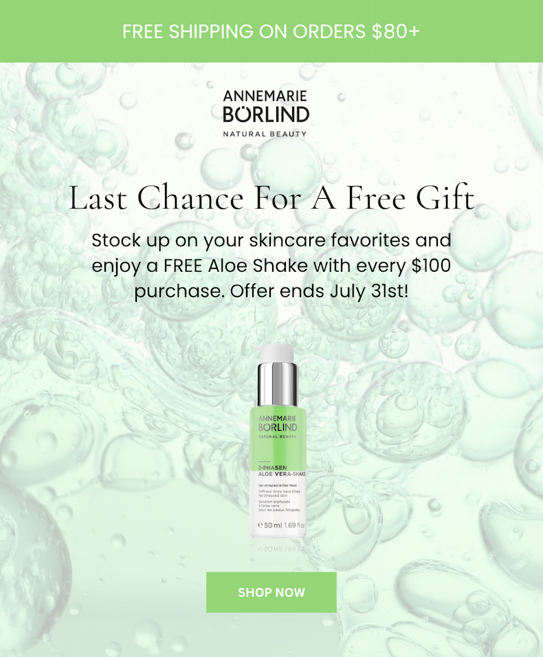 Free Aloe Vera Shake