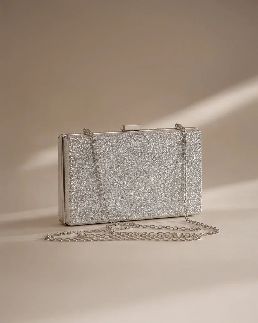Image of Amara Clutch - Silver
