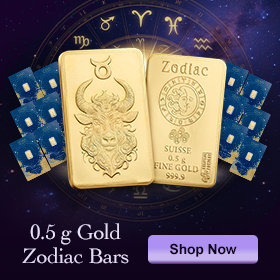 0.5 g Gold Zodiac Bars