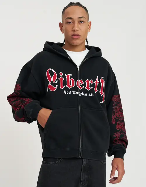 Liberty Oversized Zip Up Hoodie