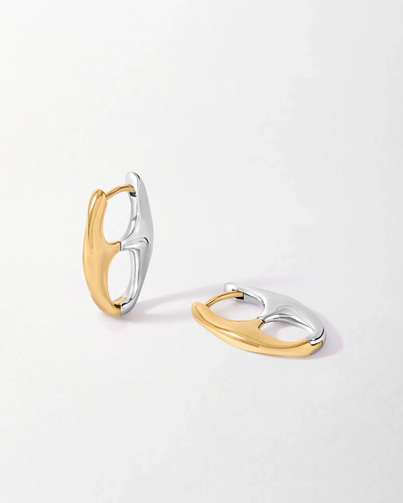Image of Mariner Mixed Metal Earrings