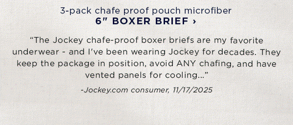 shop 3-pack chafe proof pouch microfiber boxer brief / consumer review