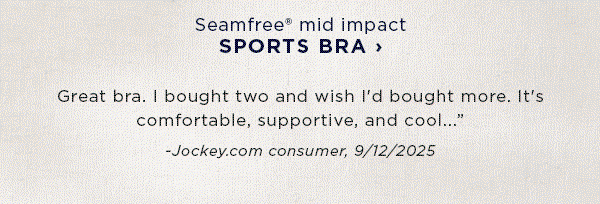 shop seamfree mid impact sports bra / consumer review