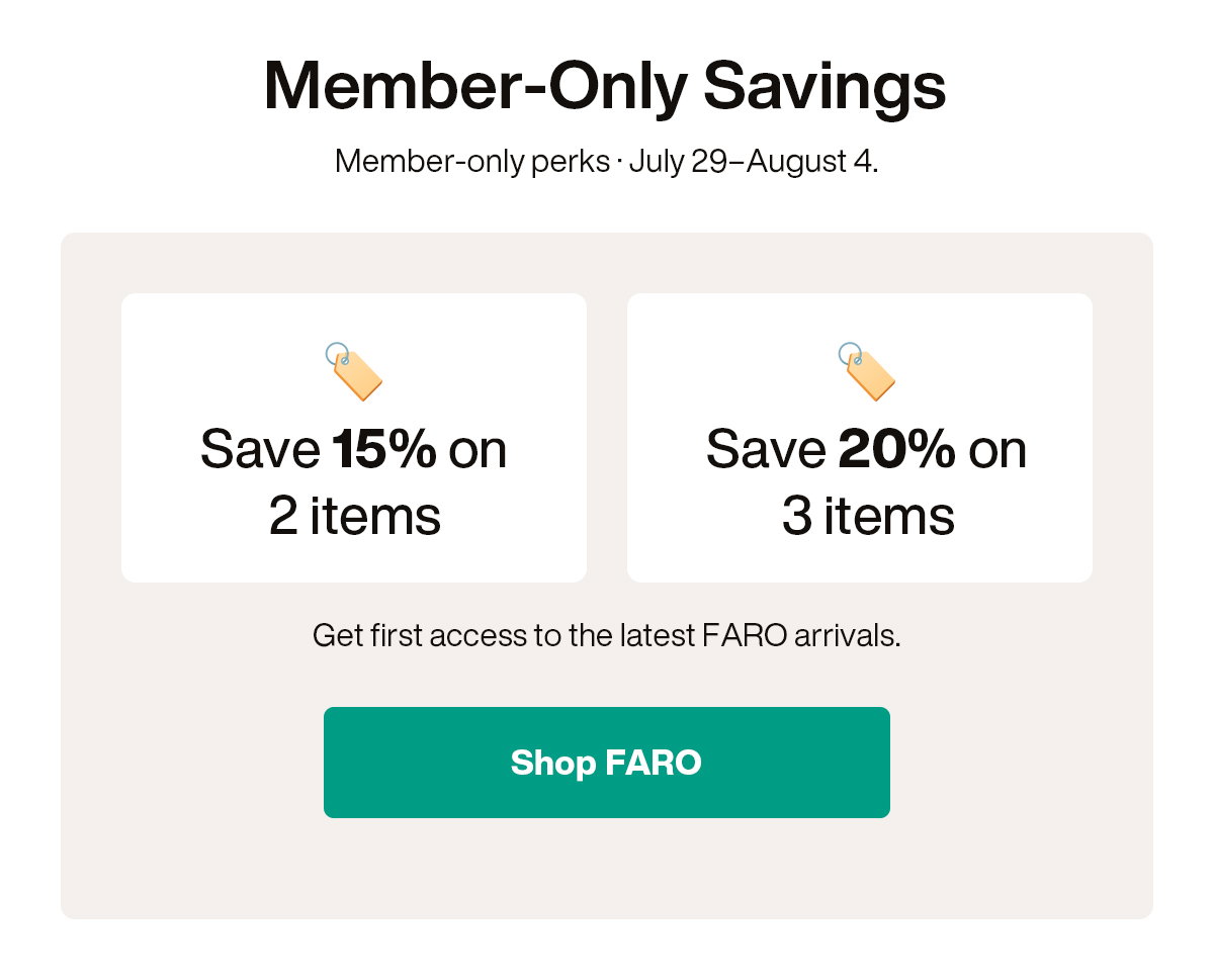 Member-Only Savings
