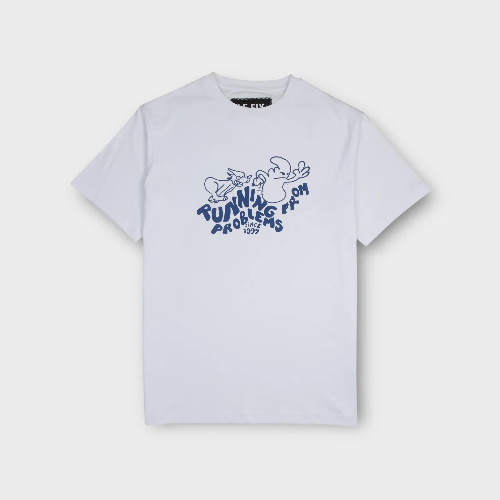 Image of Le Fix Running From Problem T-Shirt I Hvid
