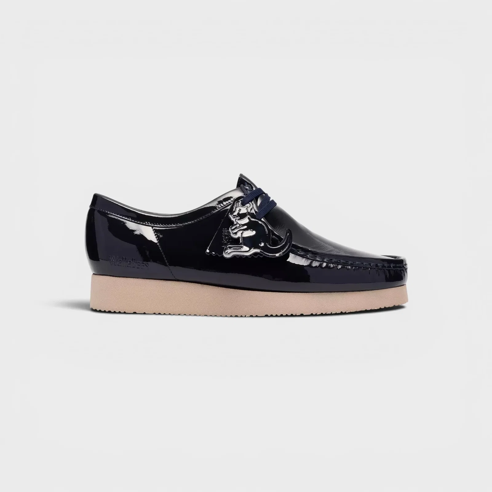 Image of Clarks Wallabee 2604 I Navy Patent