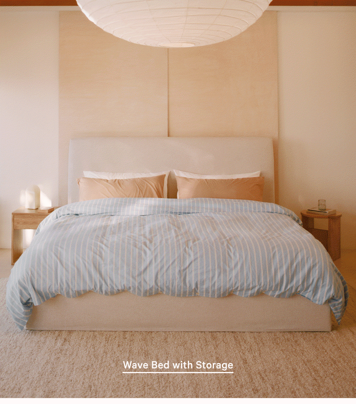 Wave Bed with Storage
