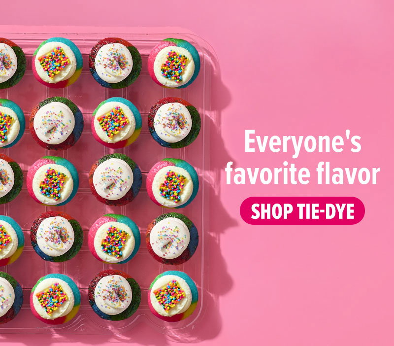 Everyone's favorite flavor! Shop the tie-dye lovers cupcake 25-Pack now.