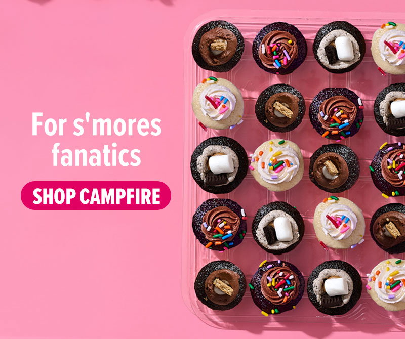 For s'mores fanatics! Shop the campfire cupcakes 25-Pack now.