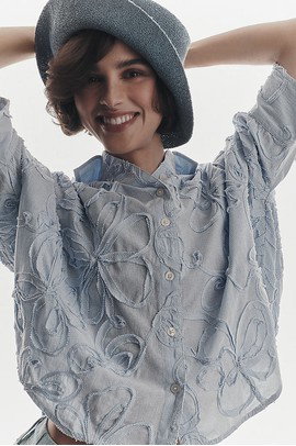 Maeve Mabel Boxy Oxford Shirt