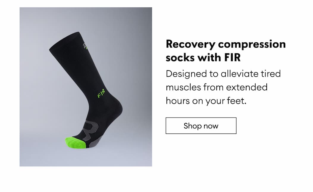 Recovery compression socks with FIR | Shop now 