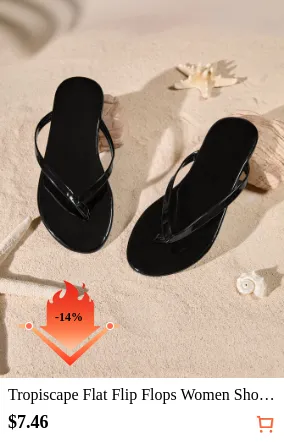 Tropiscape Flat Flip Flops Women...