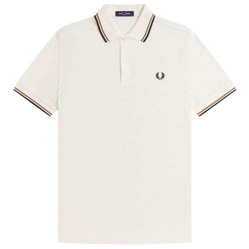 Fred Perry M3600 Twin Tipped Shirt - Ecru