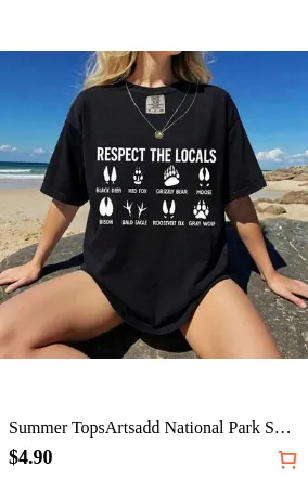 Summer TopsArtsadd National Park Shirt, Respect The Locals Tshirt, Camping Tee, Gift For Camping Lover, Wild Animals Spring And Summer Summer Clothes