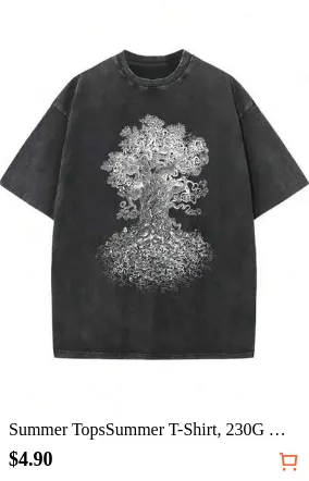 Summer TopsSummer T-Shirt, 230G Washed T-Shirt, 