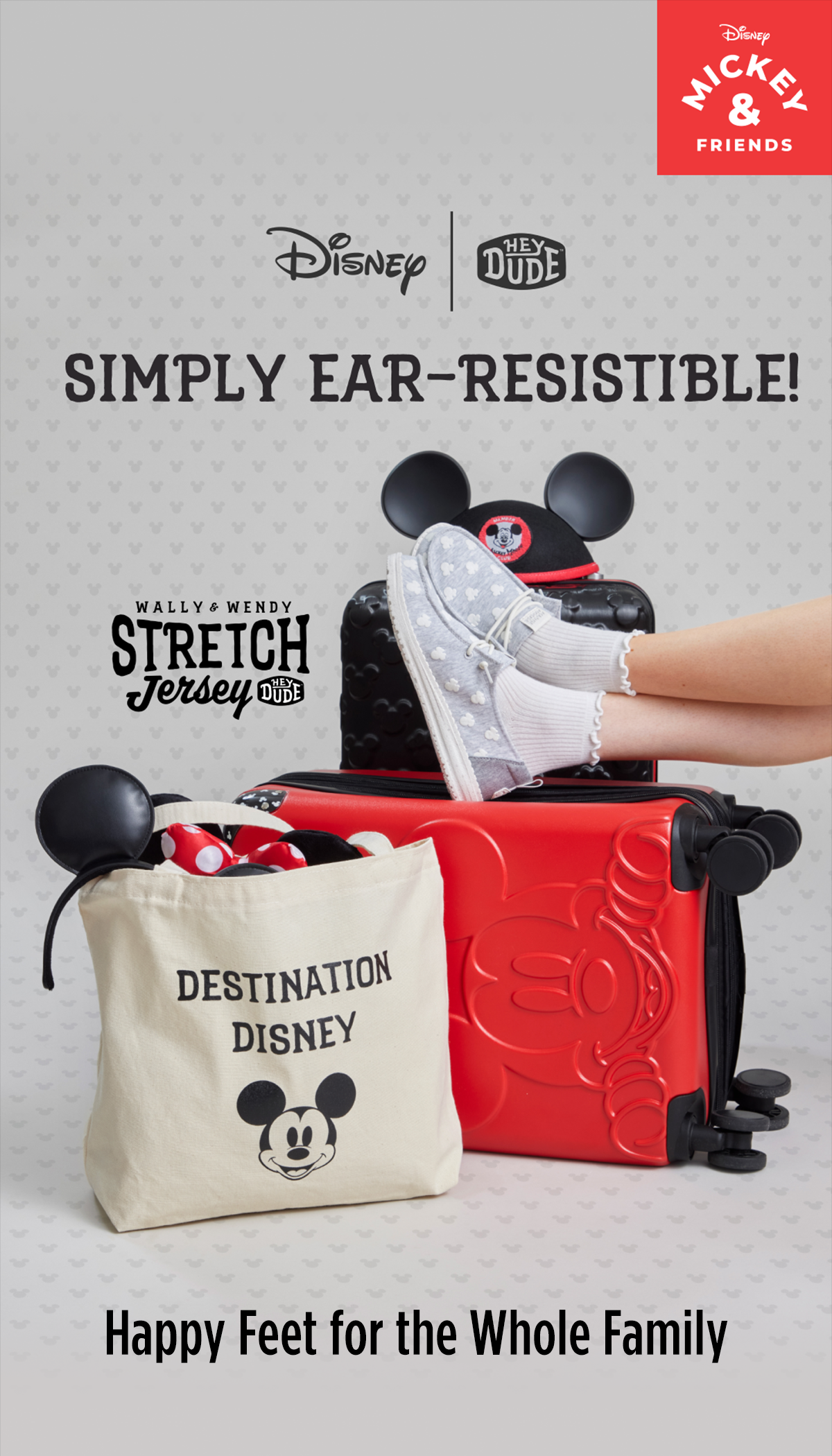Disney x Heydude | Simply Ear-Resistible| Image of Disney Themed Heydude Sneakers