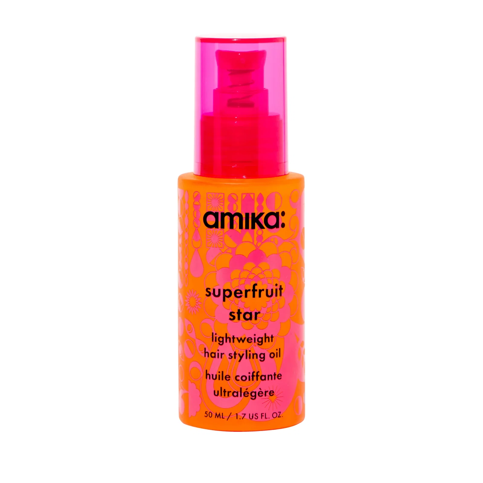 Image of amika superfruit star lightweight hair styling oil