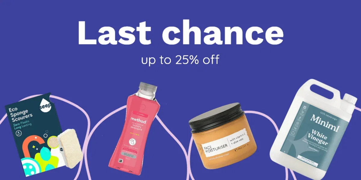 Last chance: up to 25% off