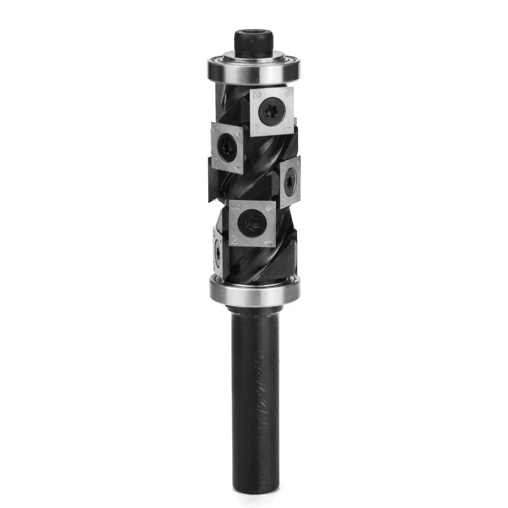 Spiral Flush Trim Router Bit with 10 Carbide Inserts