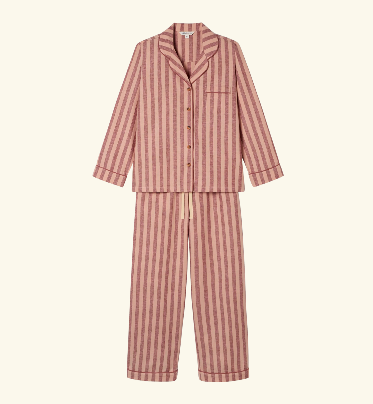 Rhubarb & Rose Pembroke Stripe Linen Blend Trouser Set