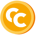 an image of a coin with the letter c on it