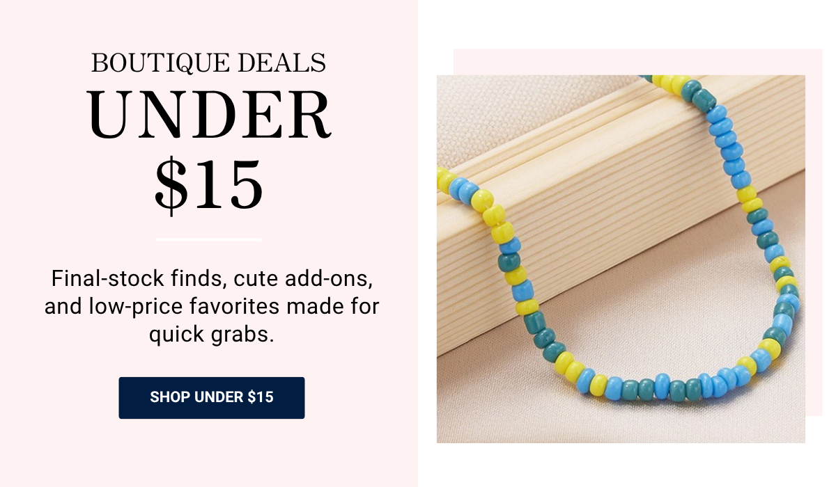 Shop Under $15