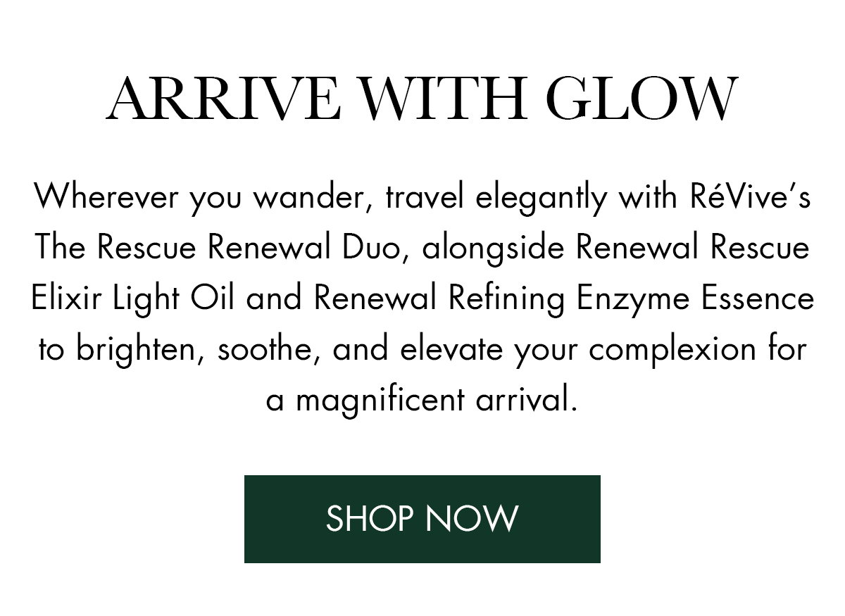 Wherever you wander, travel elegantly with RéVive