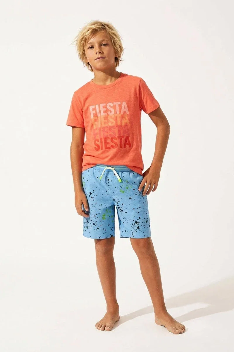Image of Splatter Woven Short