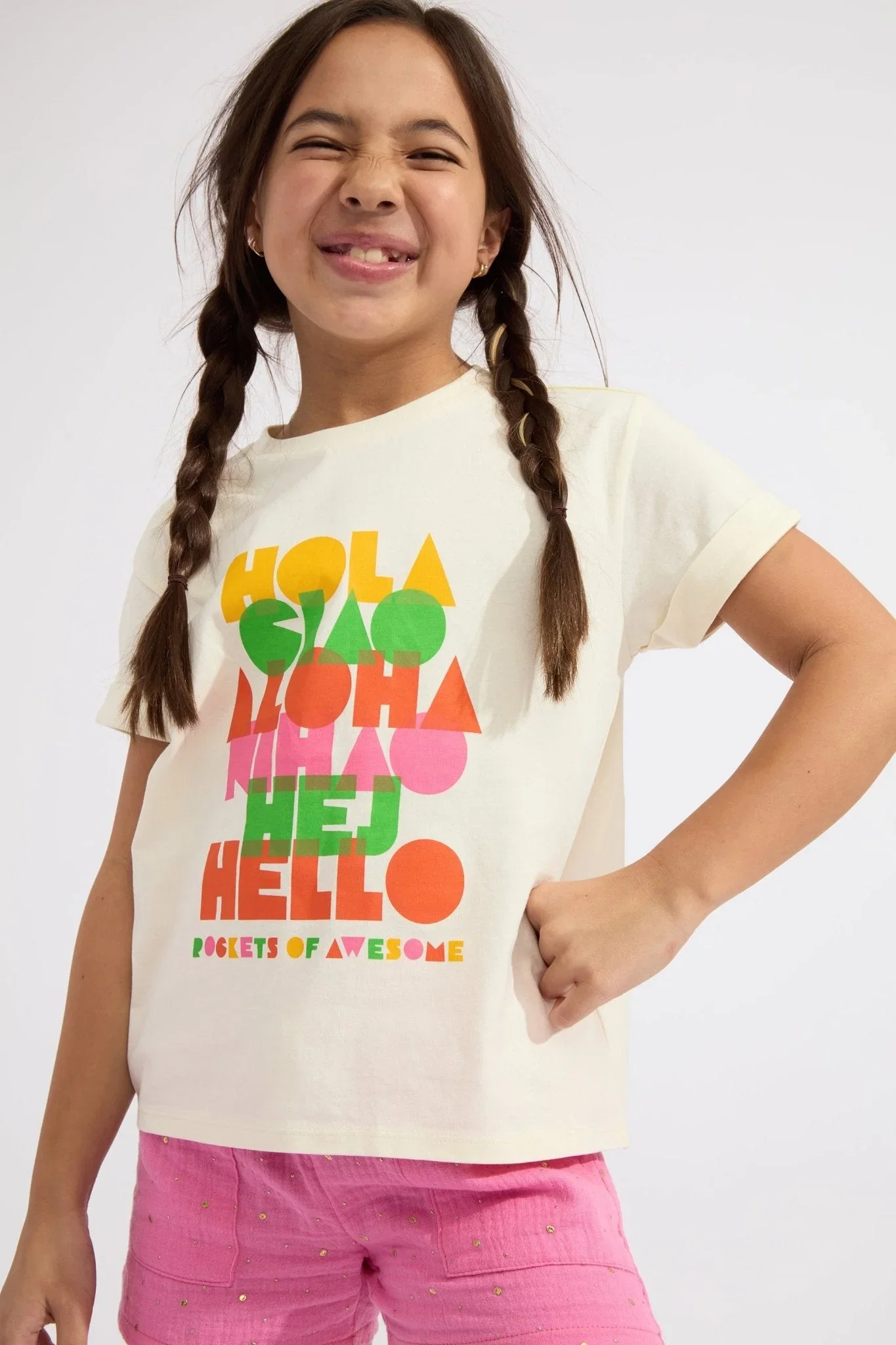 Image of Hola Rolled Cuff Tee