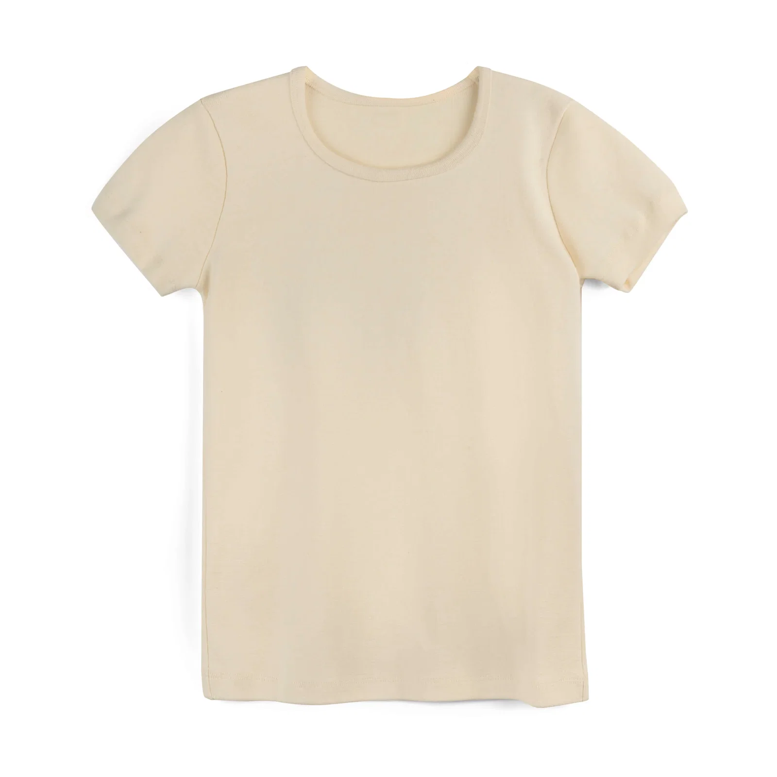Image of Organic Cotton Kids Rib Knit Short Sleeve Tee