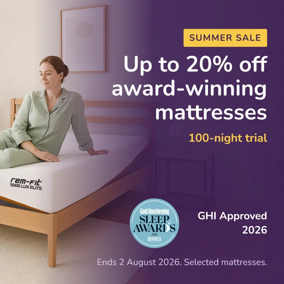 REM-Fit Summer Sale — up to 20% off mattresses, ends Sunday 2nd August