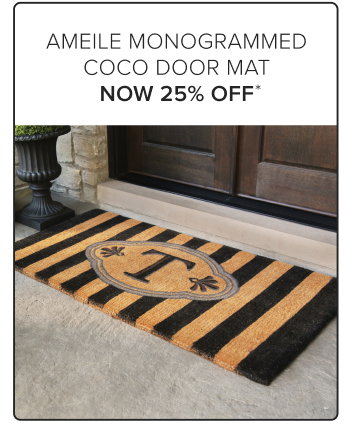 Ameile Monogrammed Coco Door Mat Now 25% Off