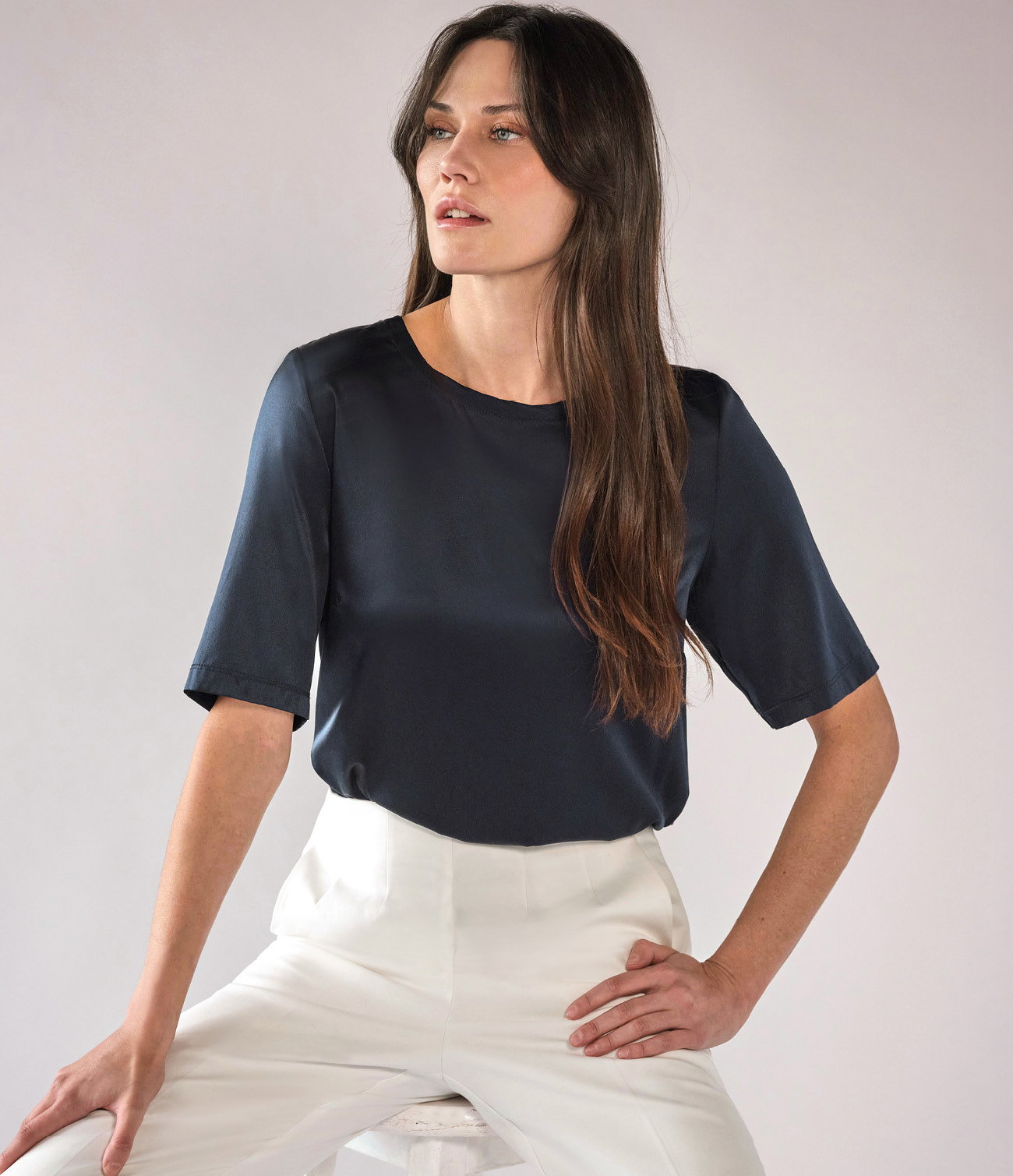 Silk Front T Shirt