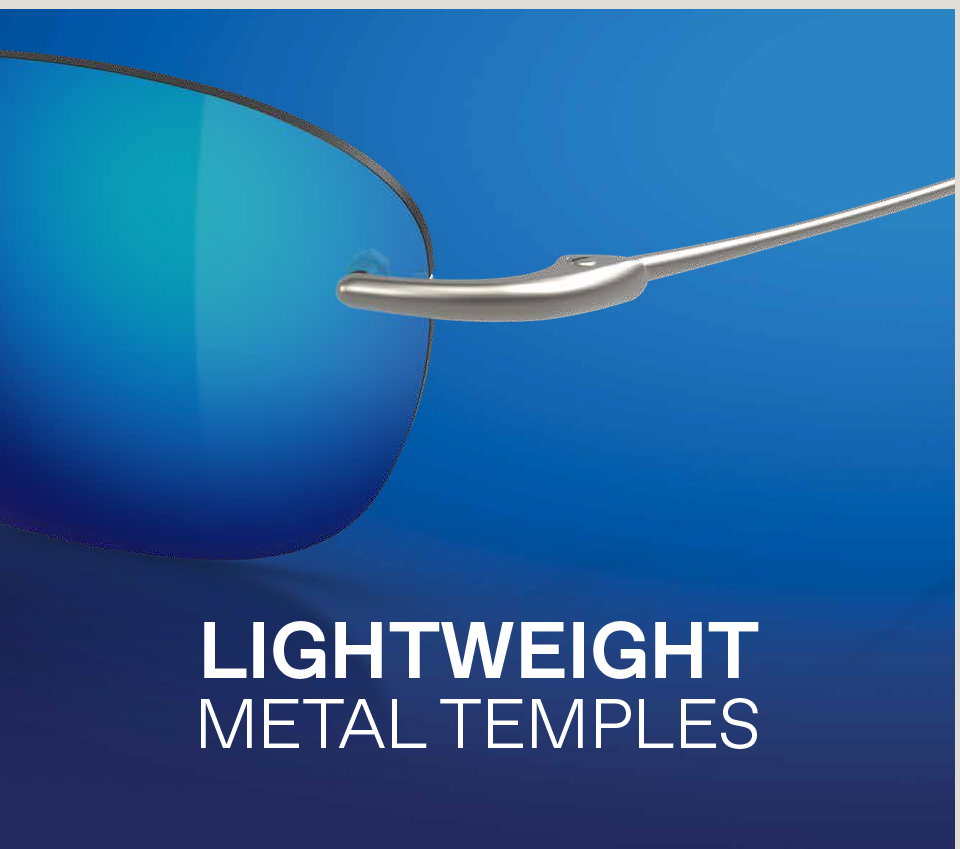 LIGHTWEIGHT METAL TEMPLES